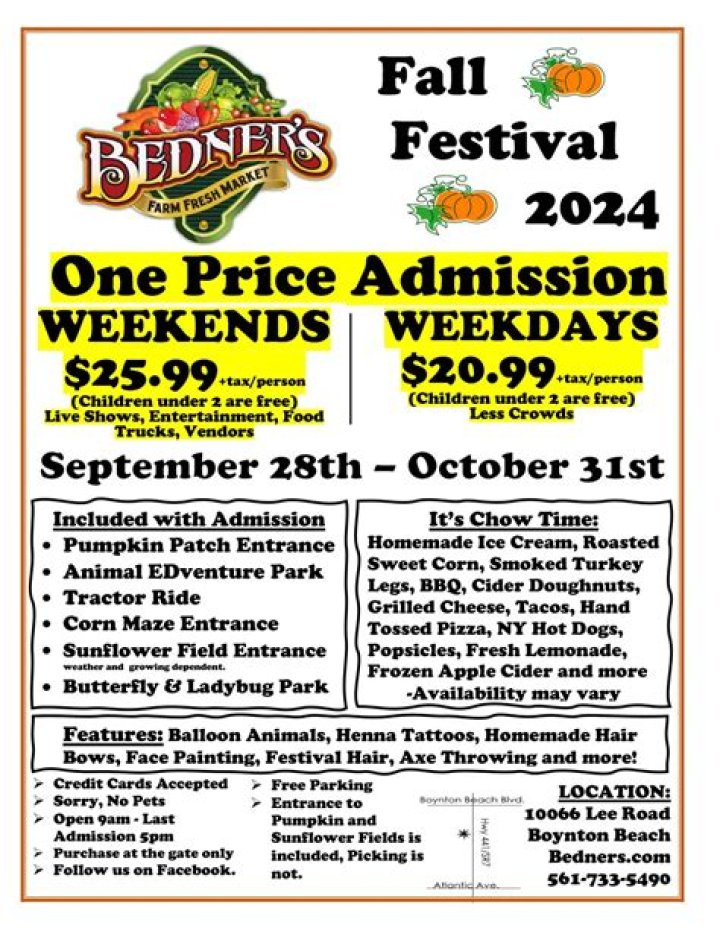 Bedner's Fall Festival 2022 | Macaroni KID Boynton Beach