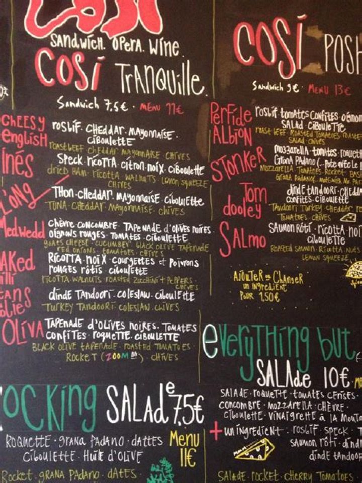 Cosi Menu With Prices [Updated May 2023]