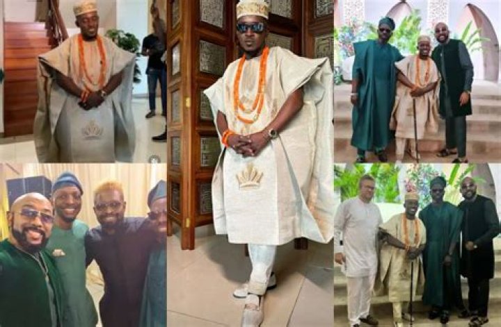 
First Photos From Rapper Mi Abaga And Fiancee, Eniola Mafe’s Traditional Wedding 