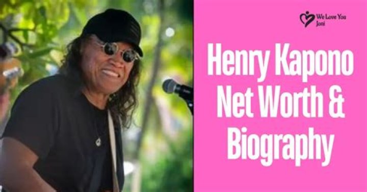 Henry Kapono Net Worth