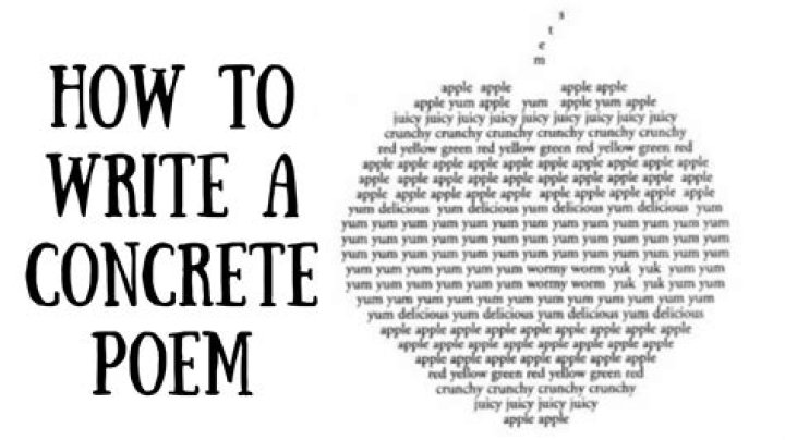 How to write a concrete poem