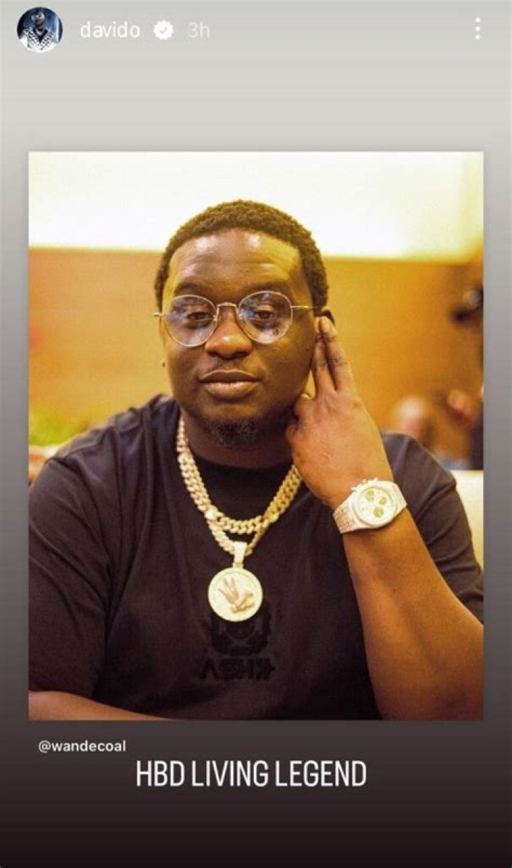
“Living Legend”- Davido celebrates Wande Coal’s 37th Birthday 