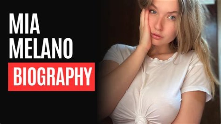 
Mia Melano Height, Weight, Net Worth, Age, Birthday, Wikipedia, Who, Nationality, Biography 