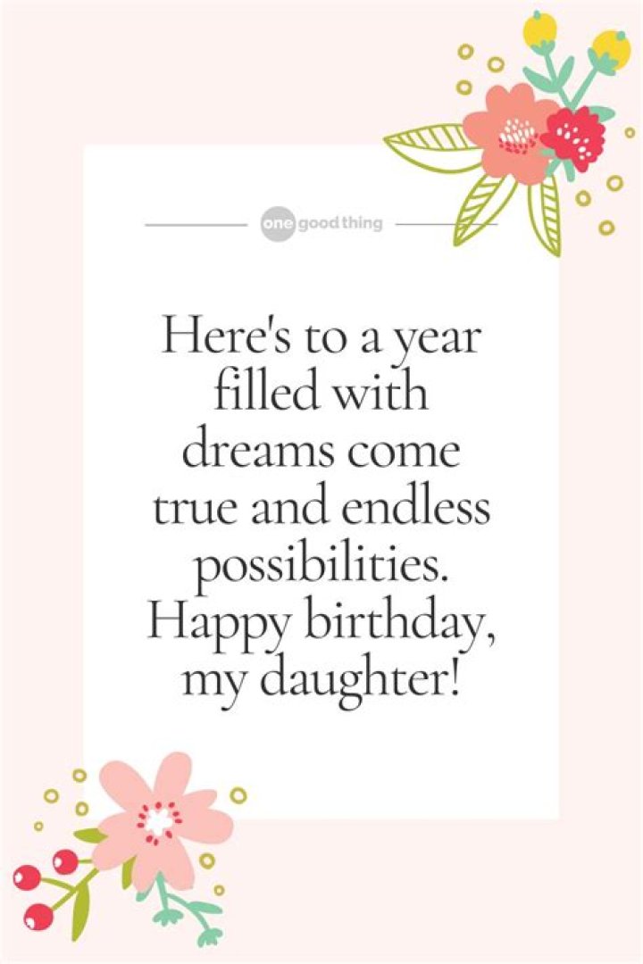 What to say to a daughter on her birthday